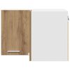 vidaXL Viseći ormarić Umjetnički hrast i bijela 57 x 57 x 40 cm