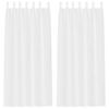 vidaXL Voile zavjesa 2 kom. Bijelo 225 x 140 cm Poliester
