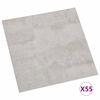 vidaXL Podne daske 55 pcs Svijetlo siva 5,11 m&sup2; PVC