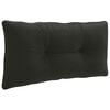 vidaXL Jastučić za leđa PUTTEN 100% poliester Crna 70 x 40 x 10 cm