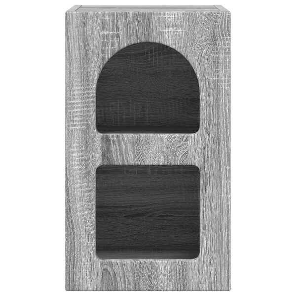 vidaXL Noćni ormarić Siva Sonoma 29,5 x 33,5 x 50 cm Konstruirano drvo