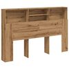 vidaXL Ormarić s uzglavljem Artisan hrast 180x19x103,5 cm Konstruirano drvo