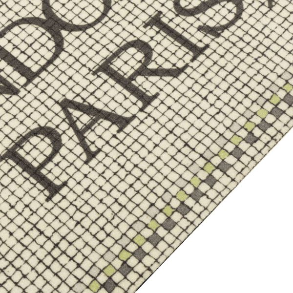 vidaXL Kuhinjski tepih perivi s natpisom 60 x 180 cm baršunasti