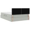 vidaXL Krevet s od storage Svijetlo siva 140 x 200 cm Baršun