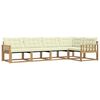 vidaXL Set vanjskih sofa 5 kom. Bijela i krem