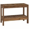 vidaXL Stolić za kupatilo Prirodna 60 x 30 x 45 cm Čvrsto teak drvo
