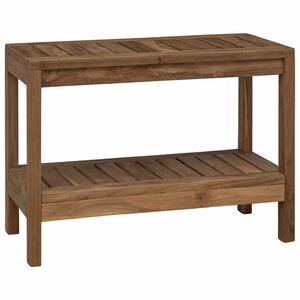 vidaXL Stolić za kupatilo Prirodna 60 x 30 x 45 cm Čvrsto teak drvo