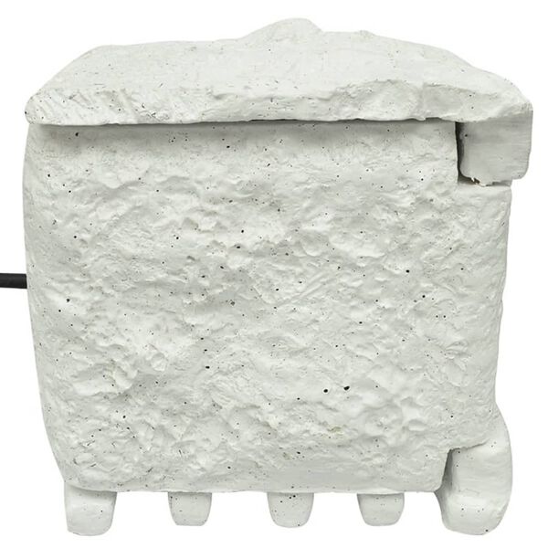 vidaXL Vrtna utičnica s 4 utora vodootporna od smole bijela