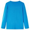Dječja majica dugih rukava kobaltnoplava 116