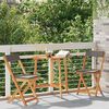 vidaXL Bistro set 3 pcs Smeđa Masivno bagremovo drvo