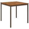vidaXL Stol za večeru u vrtu Prirodna i kava 80 x 80,5 x 75 cm