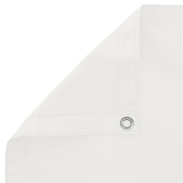 vidaXL Balcony ekran Bijeli 75 x 200 cm PU prekriveni oksford alu