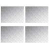 vidaXL Stepenica 4 kom. 70 x 50 cm Srebrno Aluminij Pravokutni