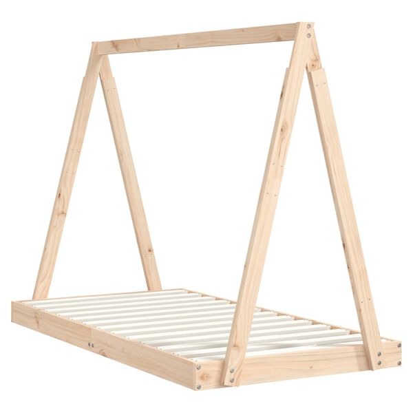 vidaXL Okvir za dječji krevet 80 x 160 cm od masivne borovine