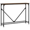 vidaXL Konzolni stol boja hrasta 102 x 22,5 x 75 cm konstruirano drvo