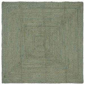 vidaXL Tepih za područje Maslinastozelena 120 x 120 cm Juta