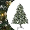 vidaXL Umjetno božićno drvce Zelena 210 cm PVC, Plastika i Čelik