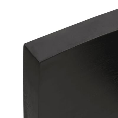 vidaXL Stolna ploča tamnosmeđa 120x50x(2-6) cm obrađena hrastovina