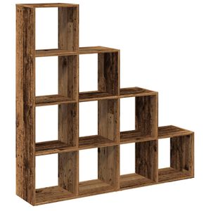 vidaXL Sobna pregrada/regal za knjige 4 razina 131,5x29x131,5cm drveni