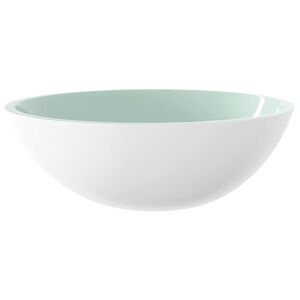 vidaXL Umivaonik stakleni 50 x 37 x 14 cm bijeli