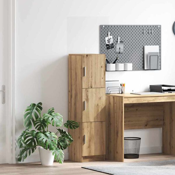 vidaXL Highboard Umjetnički hrast 31.5 x 32 x 122.5 cm