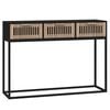 vidaXL Konzolni stol crni 105x30x75 cm od konstruiranog drva i željeza