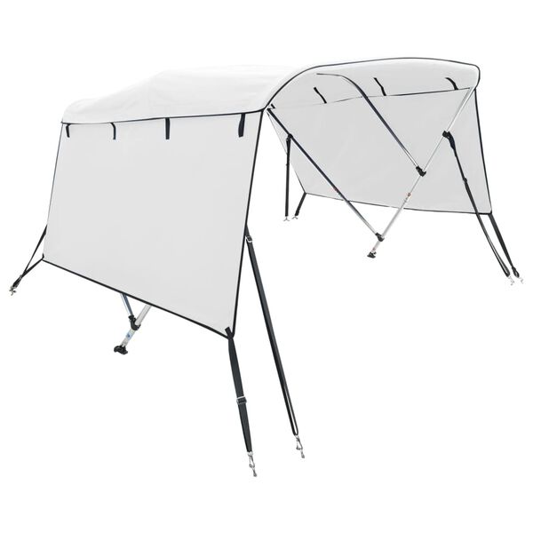 vidaXL Tenda bimini s 3 luka i bočnim stijenkama 183x(137-152)x137 cm