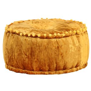 vidaXL Okrugli tabure bar&scaron;unasti 40 x 20 cm boja senfa