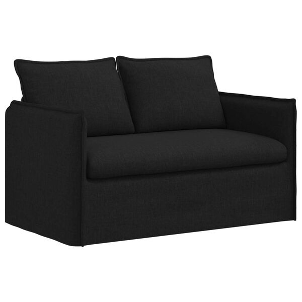 vidaXL Sofa 120cm Crna Metal