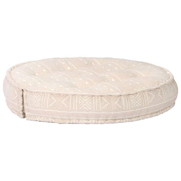 283789 vidaXL Pouffe 100x20 cm Beige Fabric