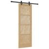vidaXL Klizna vrata ORKDAL 73,5 x 211 cm Masivna borovina Prirodna