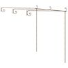 vidaXL Vrtna pergola antikna smeđa 3 x 3 x 2,5 m željezna