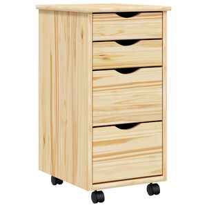 vidaXL Kolica s radnom povr&scaron;inom MOSS 34 x 39 x 65,5 cm Prozirni lak