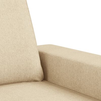 vidaXL 3-dijelni set sofa krem od mikrovlakana