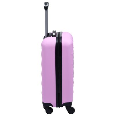 vidaXL 2-dijelni set čvrstih kovčega ružičasti ABS