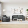 vidaXL Set sofe 2 pcs Tamno siva 196 x 82 x 85 cm tkanina