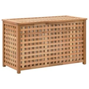 vidaXL &Scaron;krinja za rublje od masivne orahovine 77,5 x 37,5 x 46,5 cm