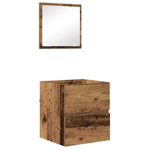 vidaXL Kupaonski ormar Staro drvo 41 x 38,5 x 45 cm Konstruirano drvo