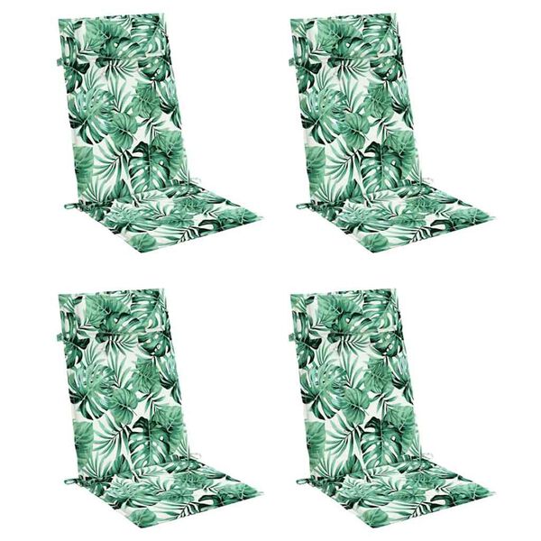 vidaXL Jastuci za visoku stolicu 4 kom uzorak li&scaron;ća od tkanine Oxford