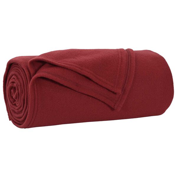 vidaXL Pokrivači za bacanje 6 pcs Bordeaux Crvena 200 x 150 cm Runo