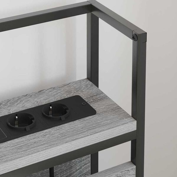 vidaXL Skladi&scaron;no uzglavlje Sivi hrast sonoma 200 cm Konstruirano drvo