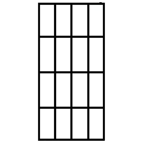 vidaXL Pregrada za tuširanje od prozirnog kaljenog stakla 100 x 195 cm