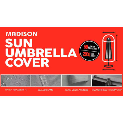 Madison navlaka za samostojeći suncobran 165x25 cm siva