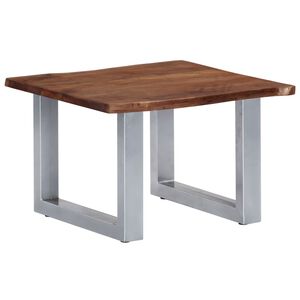 vidaXL Stolić za kavu sa živim rubovima 60x60x40 cm od bagremovog drva