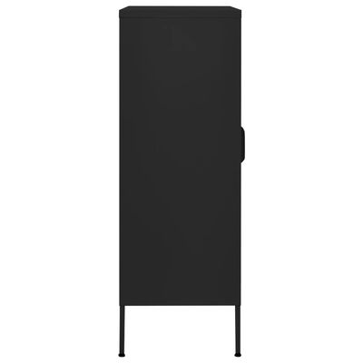 vidaXL Ormarić za pohranu crni 80 x 35 x 101,5 cm čelični
