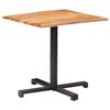 vidaXL Bistro stol sa živim rubovima 80x80x75 cm masivno drvo bagrema