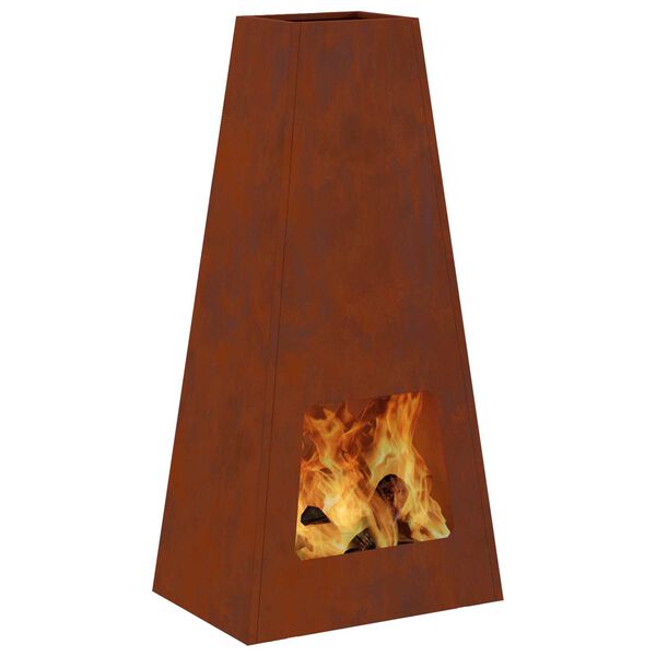 vidaXL Kamin Smeđa Veličina 50 x 35 x 100 cm