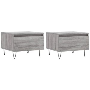 vidaXL Stolići za kavu 2kom boja hrast 50x46x35cm od konstruirano drva