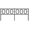 vidaXL Metalno uzglavlje crno 200 cm