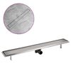 vidaXL Linearni odvod za tu&scaron; 930 x 140 mm od nehrđajućeg čelika